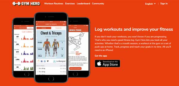 Gym Hero app